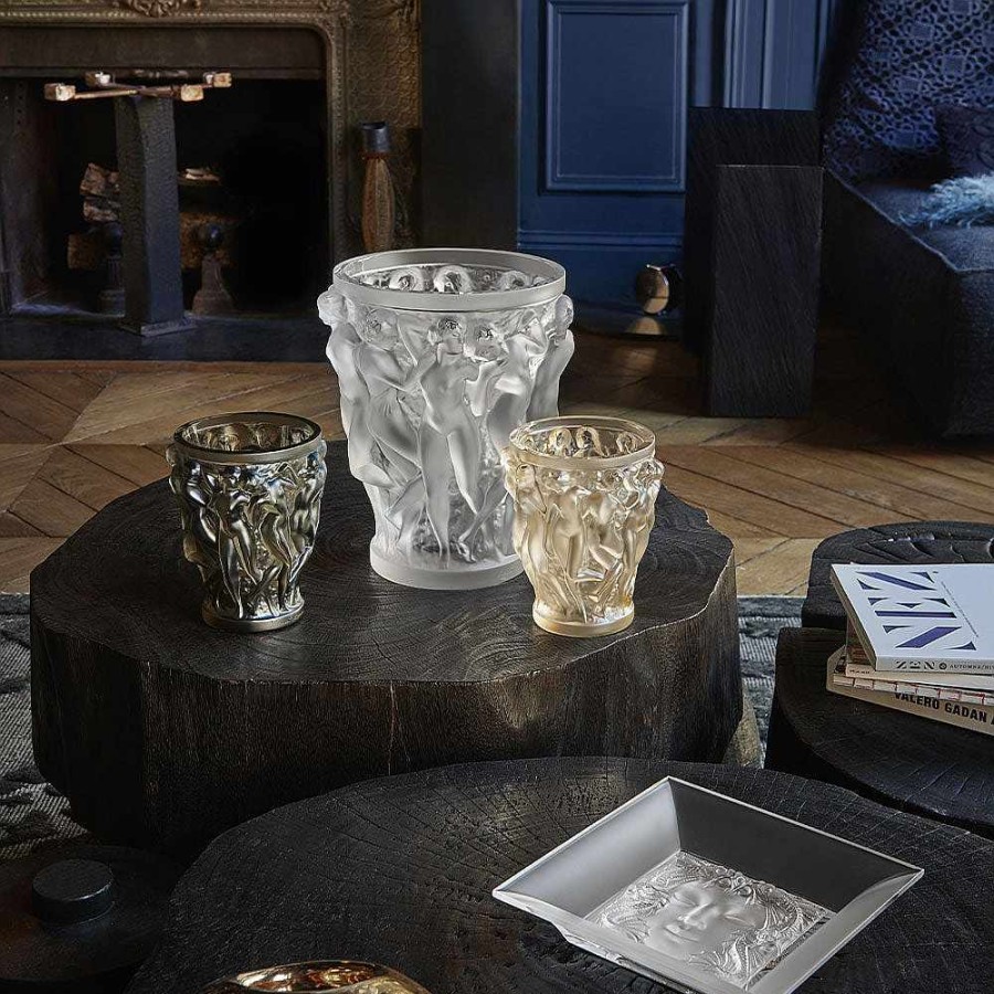 Lalique Rockstone 40, Arik Levy & Lalique Art, 2019 Lavendel Kristal Vazen