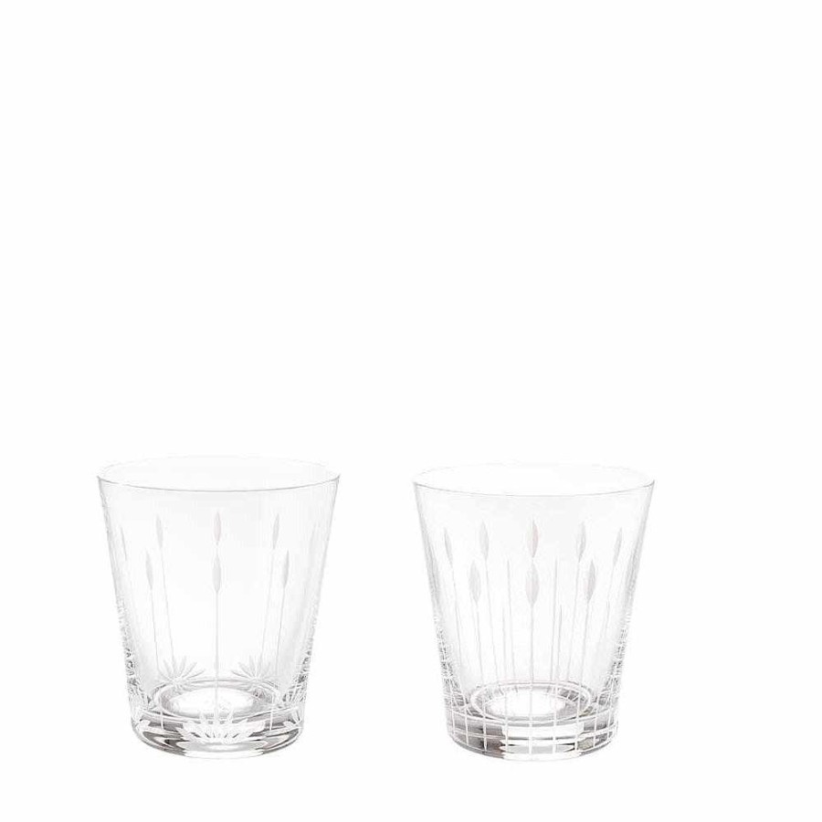 Lalique Lotus, 2 Bekers Set 30 Cl Bril