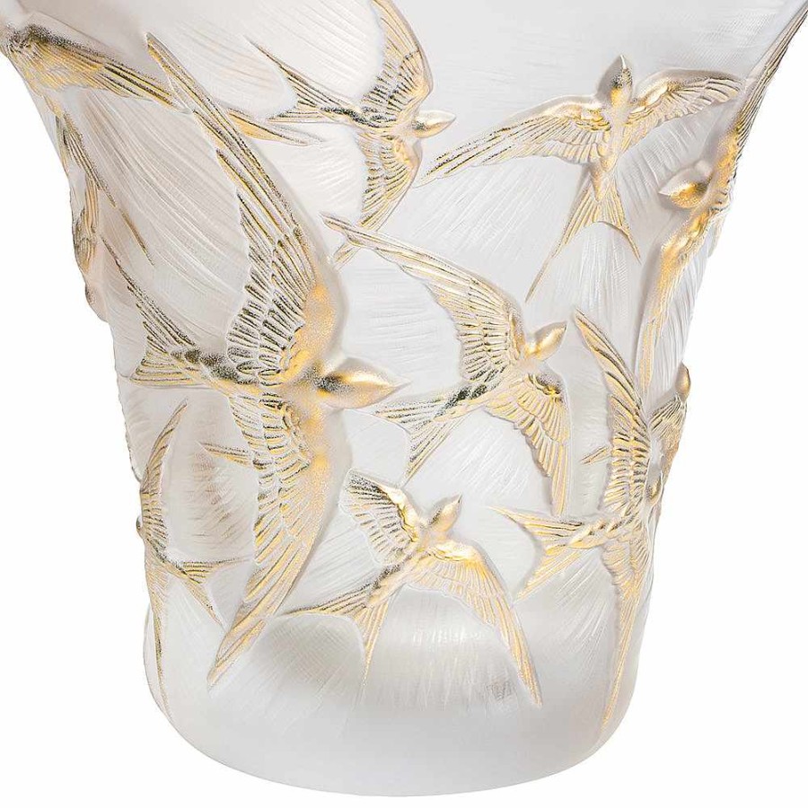 Lalique Geo Vaas, Mario Botta & Lalique, 2016 Helder Kristal Vazen