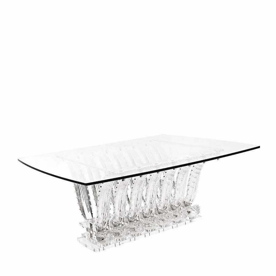 Lalique Cactus Rechthoekige Tafel Helder Kristal Tafels