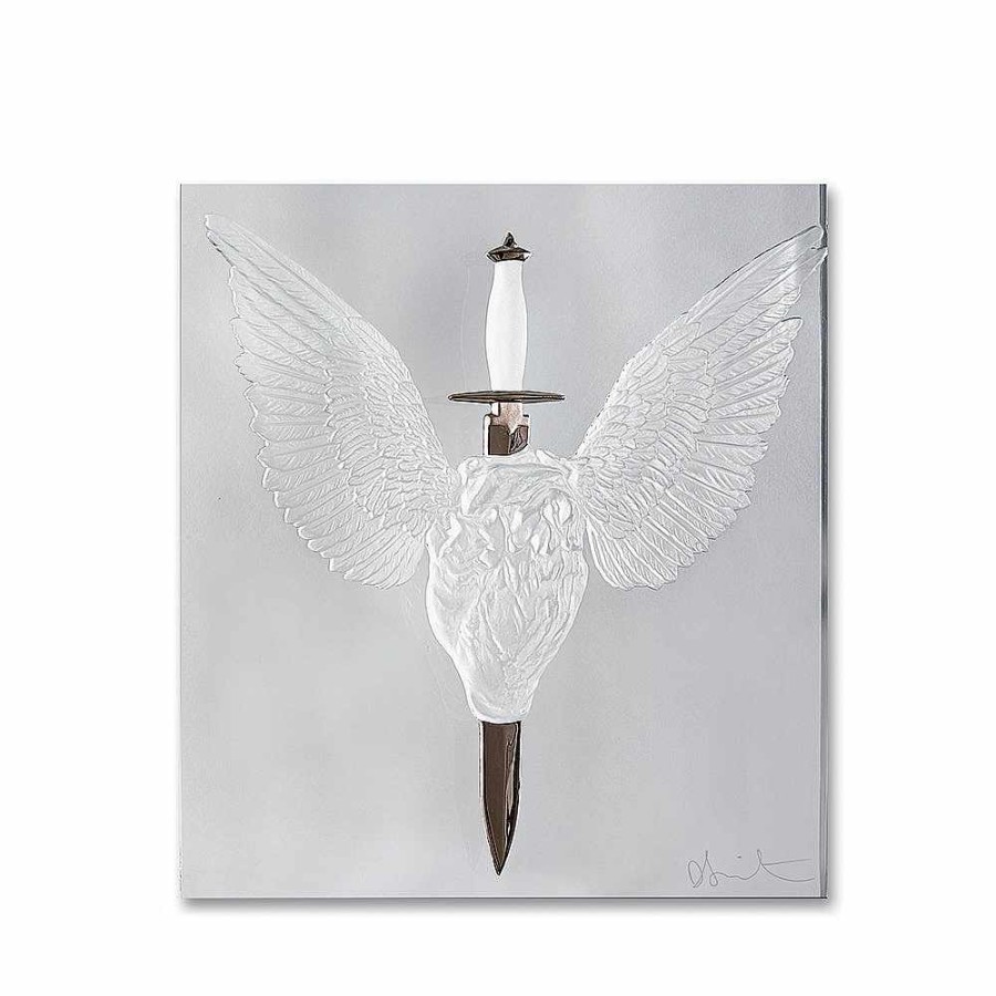 Lalique Eeuwig Gebed, Damien Hirst & Lalique, 2017 Helder Kristal/Platina Gestempeld De Kunststukken