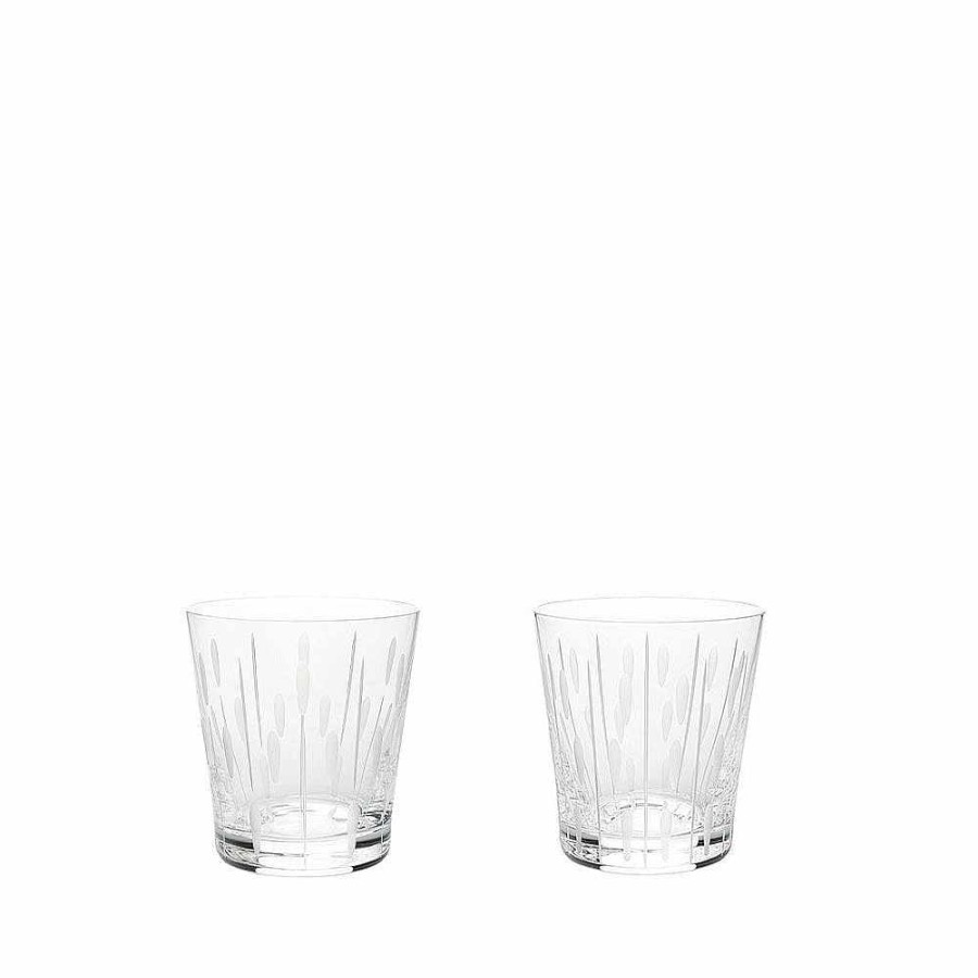 Lalique Lotus, 2 Bekers Set 20 Cl Bril