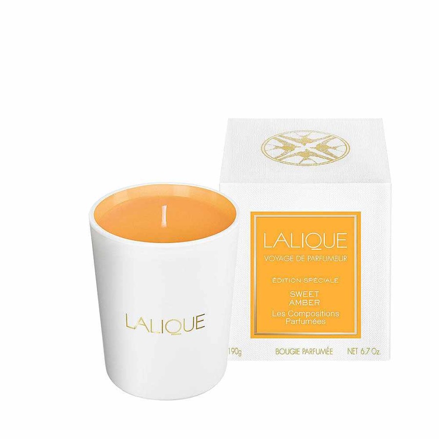 Lalique Les Compositions Parfumees, Zoete Amber, Geurkaars Kaarsen