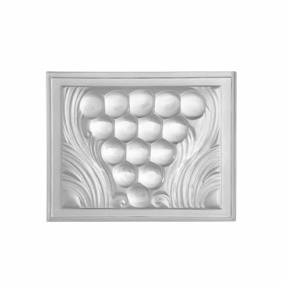 Lalique Rozijnen Decoratief Paneel Helder Kristal/Niet-Gespiegeld Decoratieve Panelen