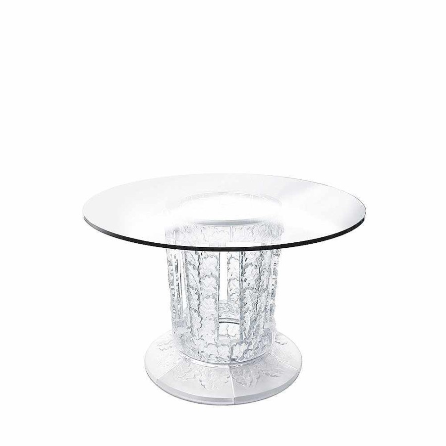 Lalique Chene-Tafel Ronde Tafel/Helder Kristal Tafels