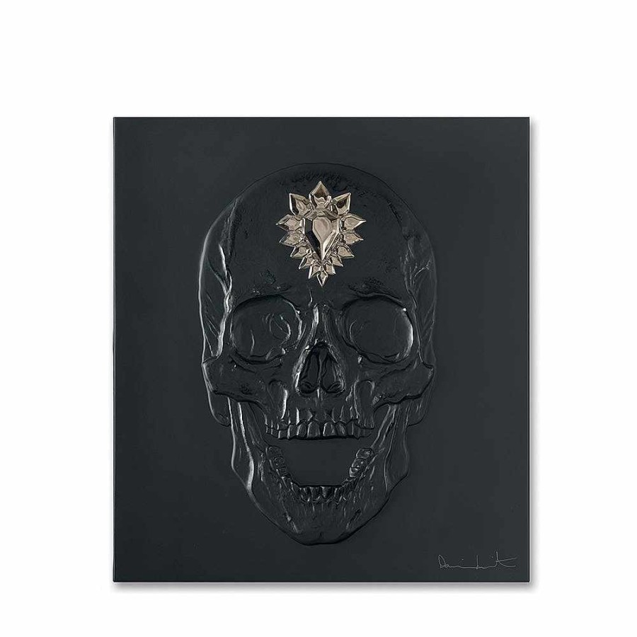 Lalique Eeuwig Memento, Damien Hirst & Lalique, 2017 Zwart Kristal/Platina Gestempeld De Kunststukken