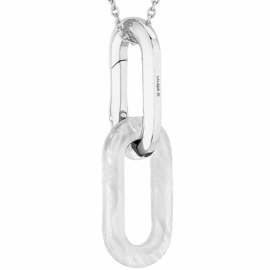 Lalique Empreinte Animale Hanger Helder Kristal/Zilver Hangers