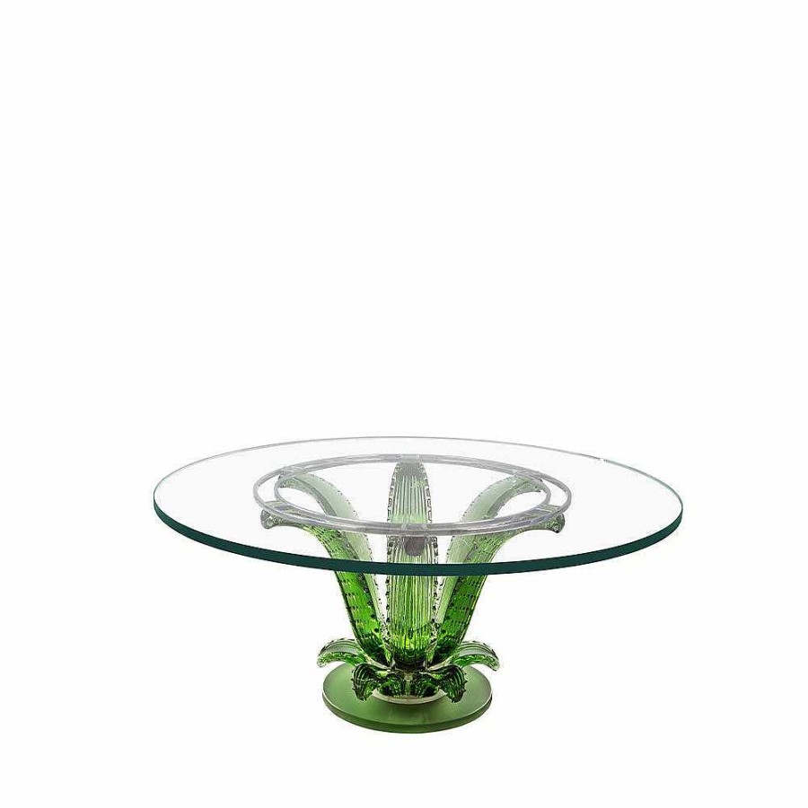 Lalique Cactus-Salontafel Groen Kristal Tafels