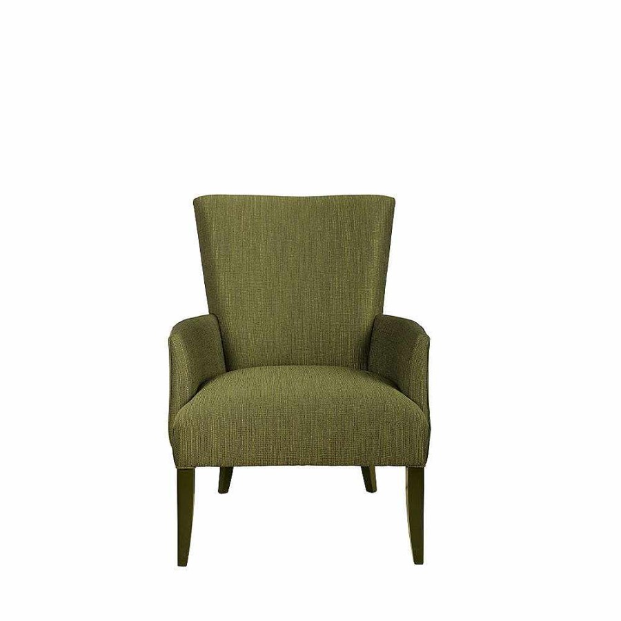 Lalique Raisins Villa Rene Lalique Eigentijdse Fauteuil Goudglans Kristal/Groen Gelakt En Groene Stof Zitplaatsen