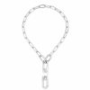 Lalique Empreinte Animale Ketting Helder Kristal/Zilver Kettingen