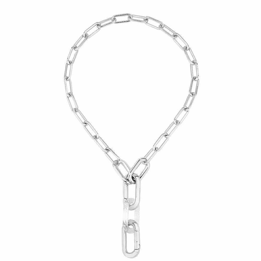 Lalique Empreinte Animale Ketting Helder Kristal/Zilver Kettingen