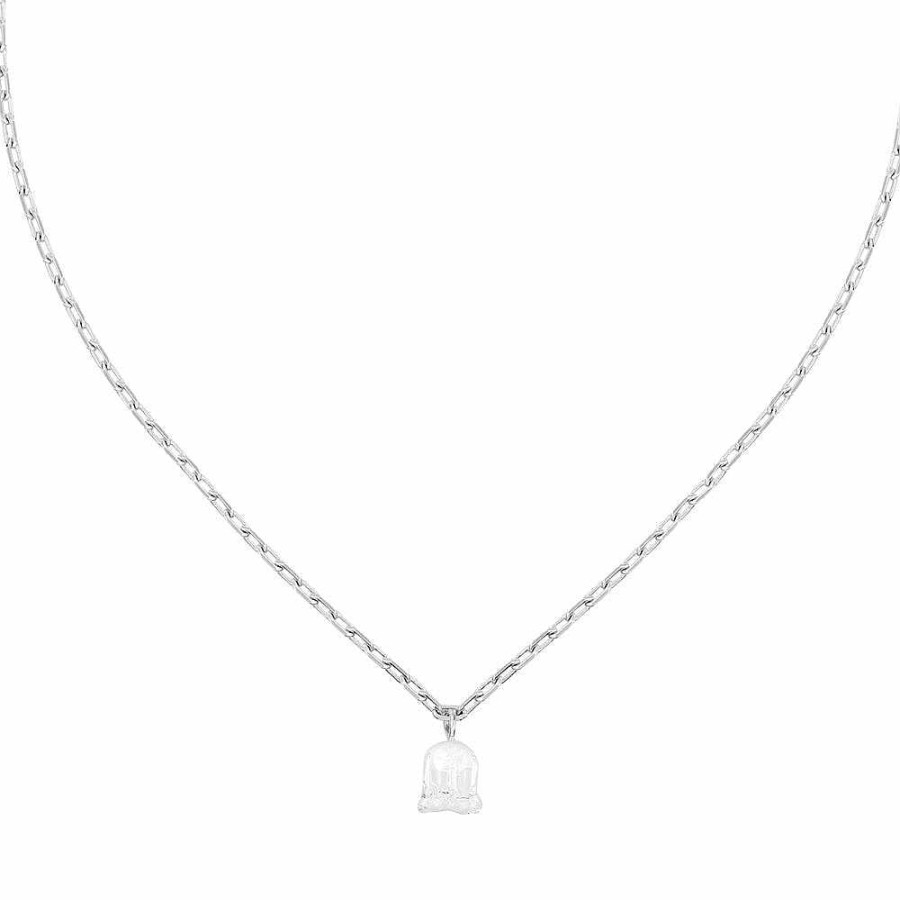 Lalique Muguet-Ketting Helder Kristal/Zilver Kettingen