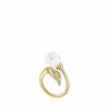 Lalique Muguet-Ring Helder Kristal/Vermeil Ringen