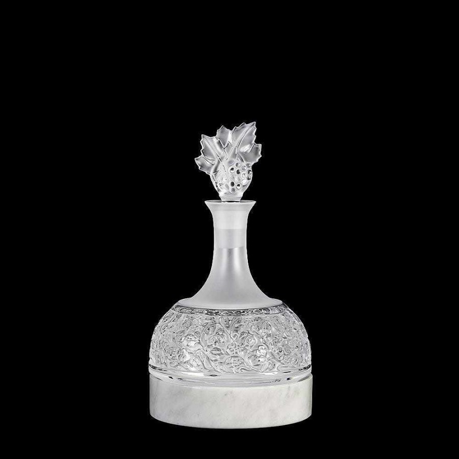 Lalique Wijnopfrisserbasis Voor De Versailles-Karaf Wit Marmer Tafelaccessoires