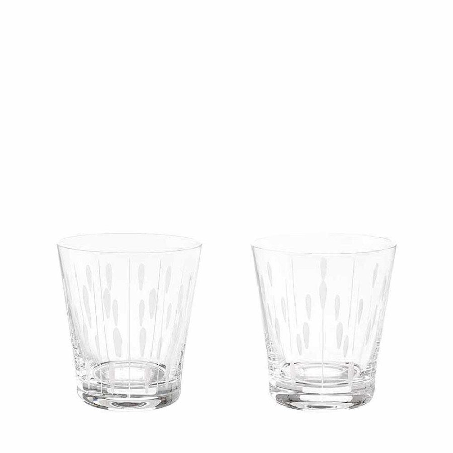 Lalique Lotus, 2 Bekers Set 30 Cl Bril