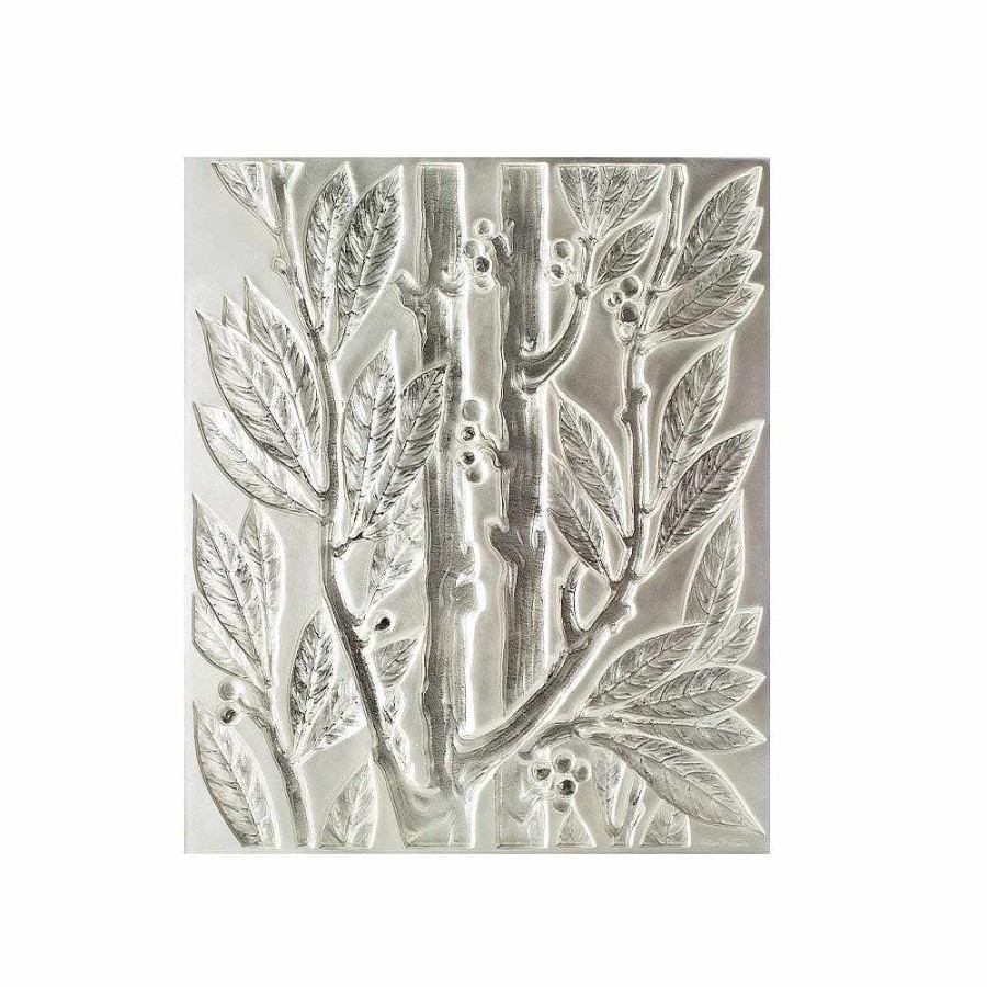 Lalique Lauriers Decoratief Paneel Helder Kristal/Gespiegeld Decoratieve Panelen