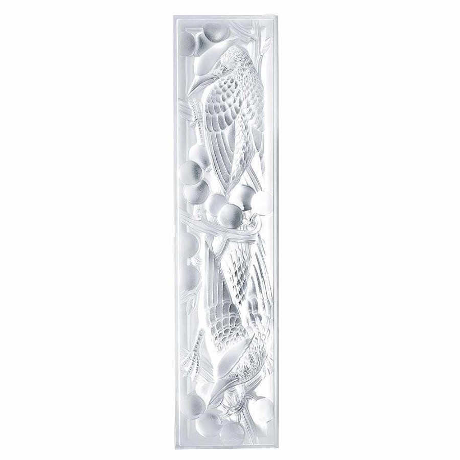 Lalique Decoratief Paneel Merles Et Raisins Helder Kristal/Klein Formaat/Linkerkant Decoratieve Panelen