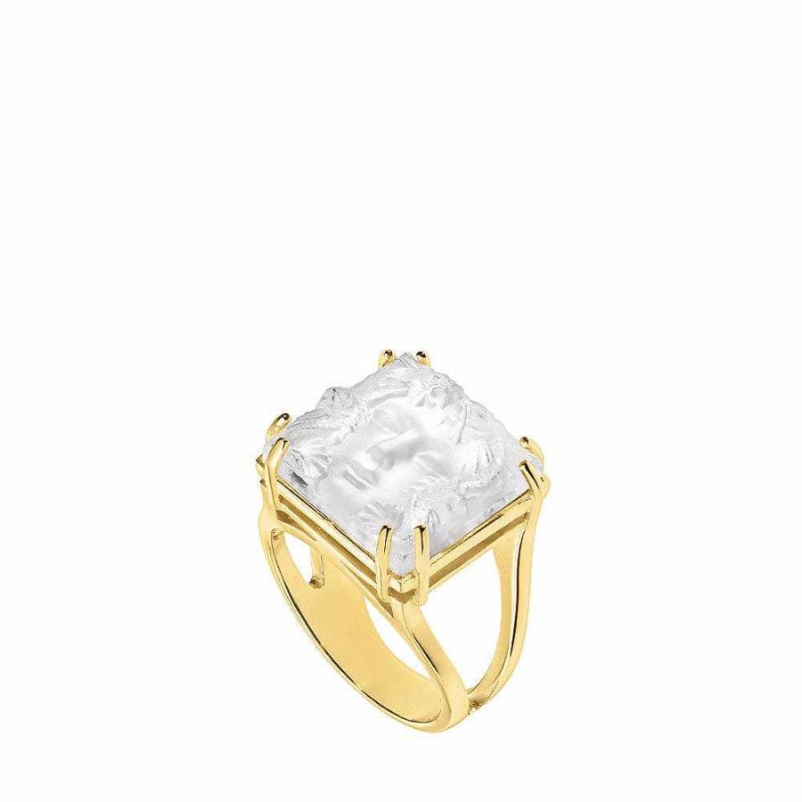 Lalique Arethuse Ring Helder Kristal/Vermeil Ringen