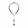 Lalique Adrienne Ketting Witgoud/ Onyx/ Diamanten Kettingen