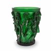 Lalique Sirenes Vaas, Terry Rodgers & Lalique, 2017 Groen Kristal/Platina Afwerking/Verloren Wastechniek De Kunststukken