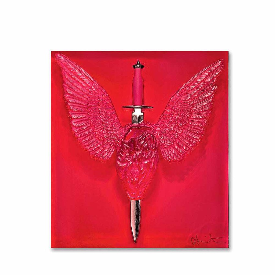 Lalique Eeuwig Gebed, Damien Hirst & Lalique, 2017 Rood Kristal/Platina Gestempeld De Kunststukken