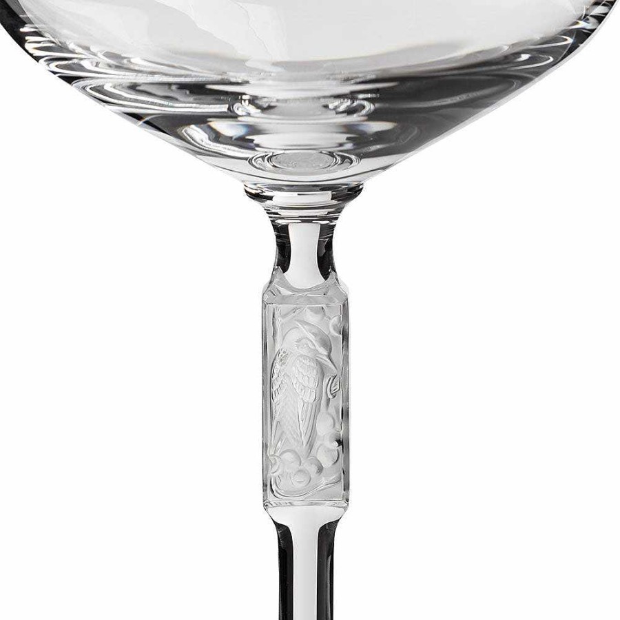 Lalique Merlot-Glas Helder Kristal Bril