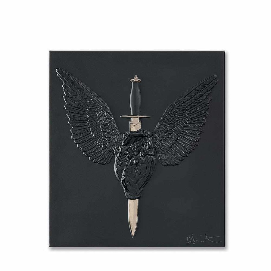 Lalique Eeuwig Gebed, Damien Hirst & Lalique, 2017 Zwart Kristal/Platina Gestempeld De Kunststukken