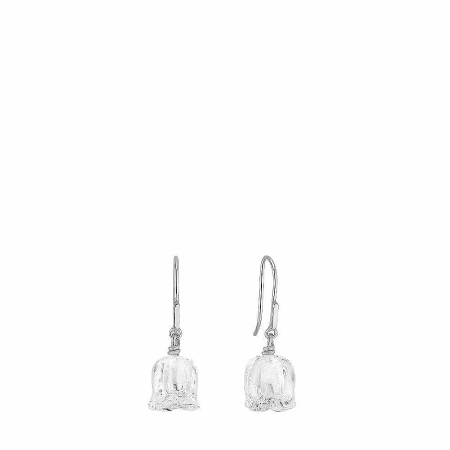 Lalique Muguet-Oorbellen Helder Kristal/Zilver Oorbellen