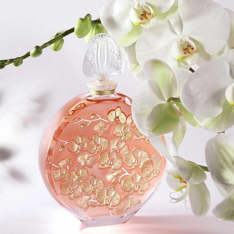 Lalique Kristallen Verzamelfles "Orchidee" Kristal Beperkte Edities